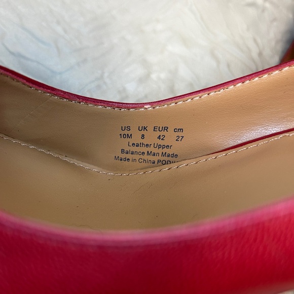 NEW Sz 10 Fergie Podium Red Pump Gold Toe Gorgeous Sexy US10 UK8 EUR42 - Picture 5 of 5